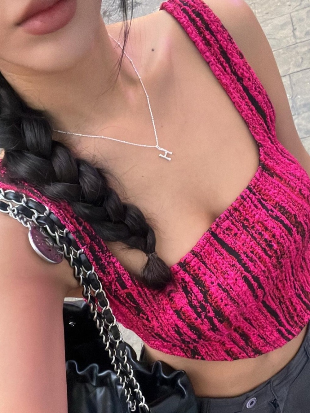Zara Textured Cropped Tank